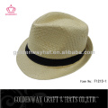 Chapéus brancos do fedora flexível chapéus de palha dos homens